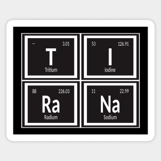 Tirana City Table of Elements Sticker